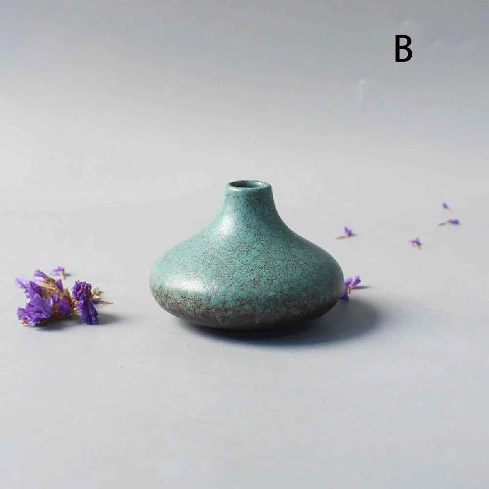 Ceramic Small flower Vase Home Decoration Crafts Tabletop Ornament Simplicity Japanese-style Decoration