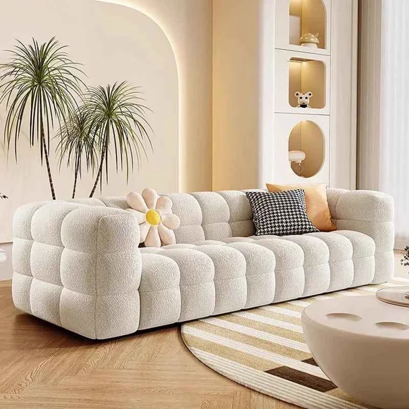 Nordic Luxury Puff Sofa Relaxing Comfortable Modern Designer Sofa Single Elegant Soft Canape Salon De Luxe Home Furniture