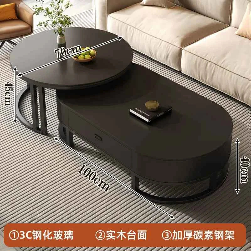 Modern Luxury Coffee Table Nordic Design Storage Coffee Tables Unique Aesthetic Mesa De Centro Sala Living Room Furniture