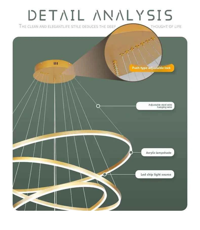 Luxury Large Pendant Lamp, Creative Design Chandelier for Loft, Duplex, Hotel Lobby, Living Room Decor