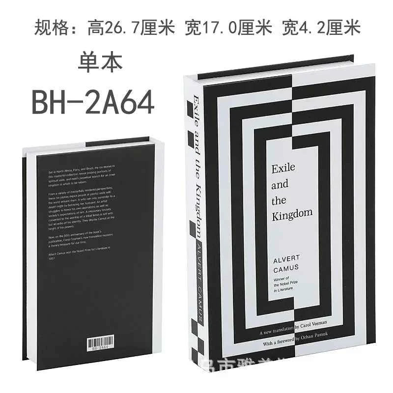 Home Decor Ornaments Living Room Study Soft Prop Book Box Luxury Coffee Table Books Modern Fake Books for Decoration