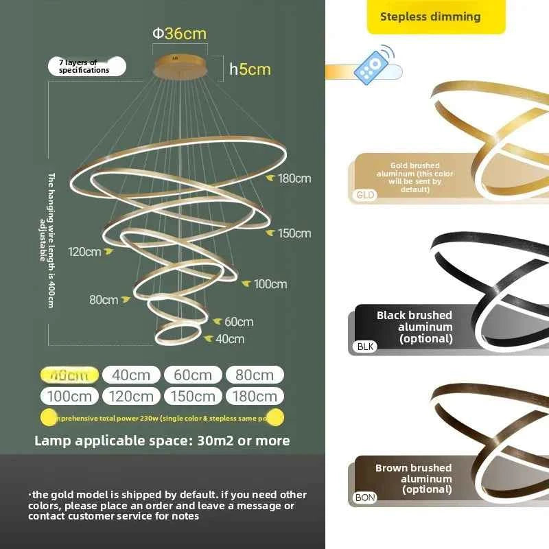 Luxury Large Pendant Lamp, Creative Design Chandelier for Loft, Duplex, Hotel Lobby, Living Room Decor