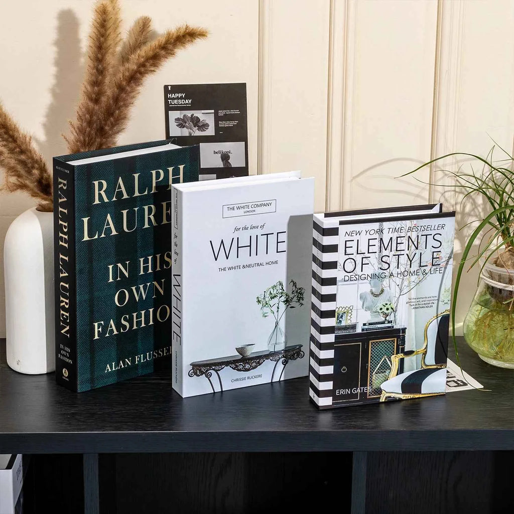 New 3Pcs/Set Multiple Size Fake Books Ornament Decorative Fake Book For Home Bookshelf Decor Living Room Coffee Table Books