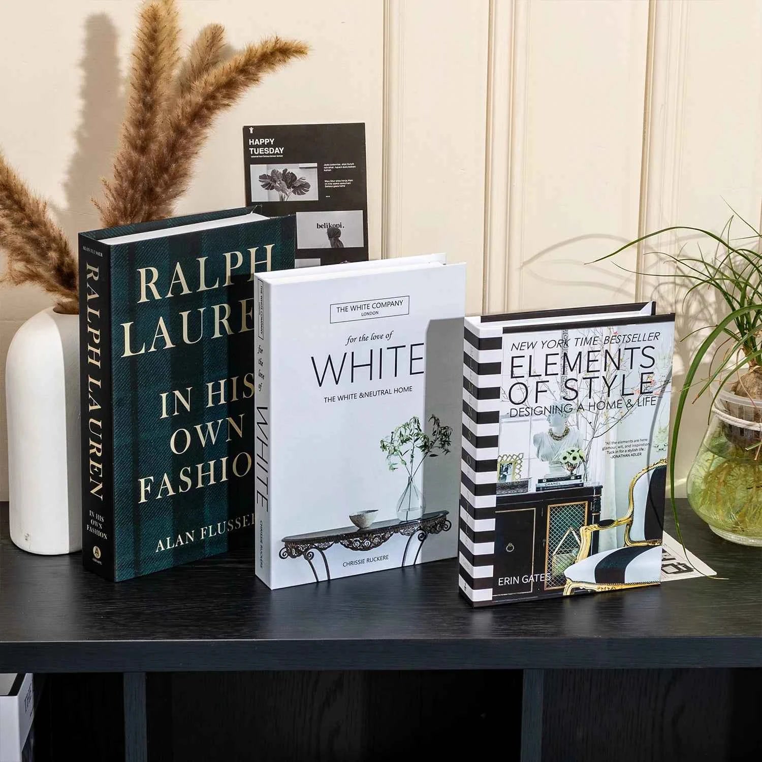 New 3Pcs/Set Multiple Size Fake Books Ornament Decorative Fake Book For Home Bookshelf Decor Living Room Coffee Table Books