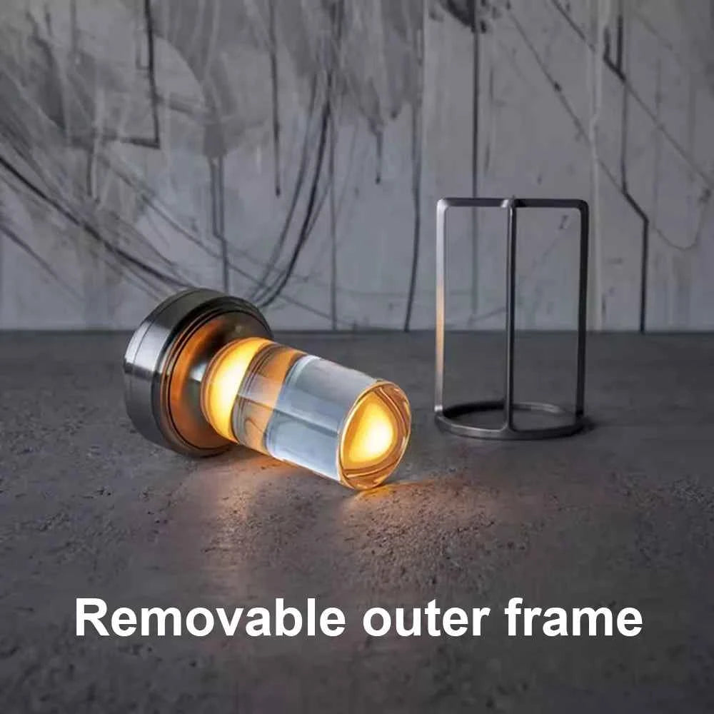 16 Modes Table Lamp LED Rechargeable Dimmable Mood Light Crystal Candle Room Decoration Portable Night Lights For Home Bar Gift