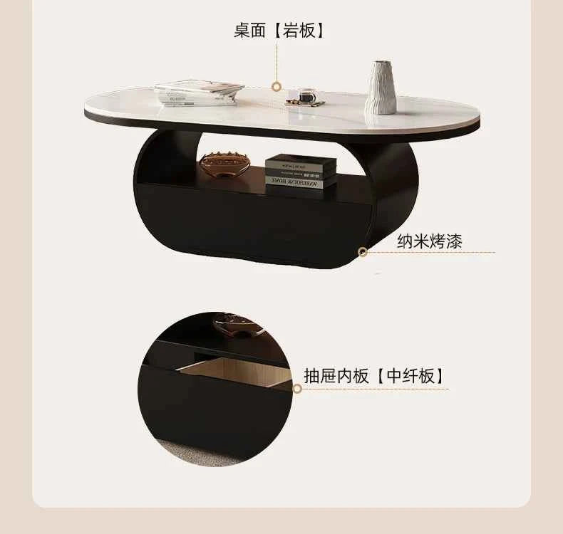 Living Room Decoration Side Table Kitchen Accessories Luxury Nordic Designer Coffee Table Books Couchtisch Salon Furniture