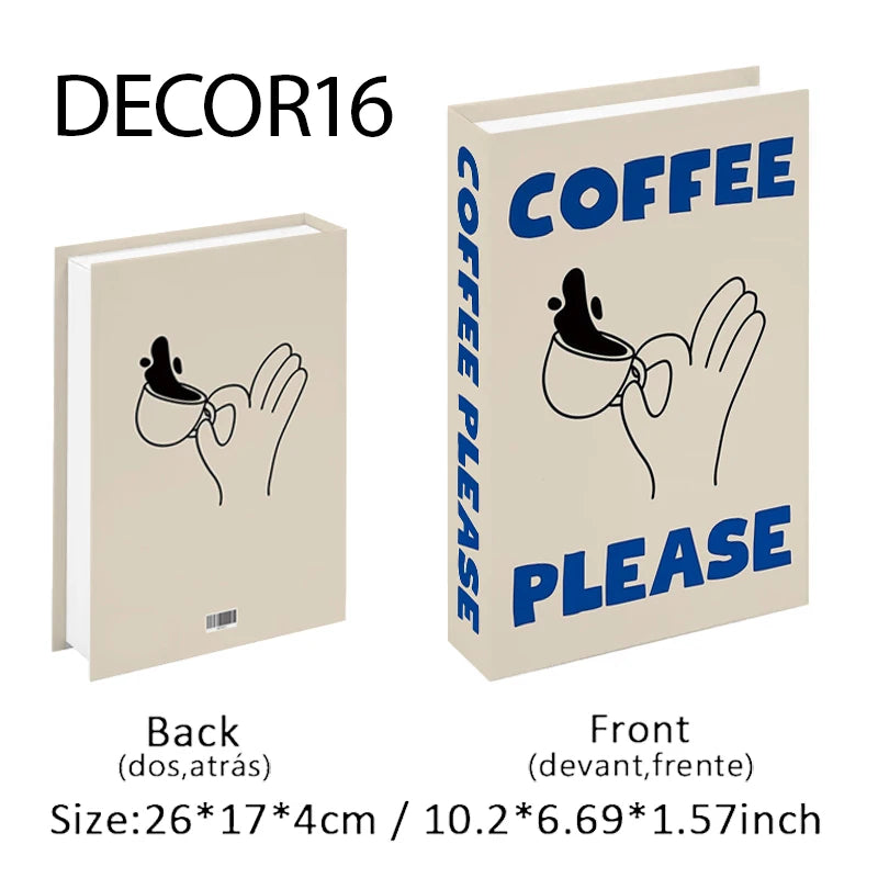 Fashion Fake Books Decoration Home Club Hotel Room Designer Books Coffee Table Books Box Simulation Prop Books Desktop Ornaments - The Homemakers Hub