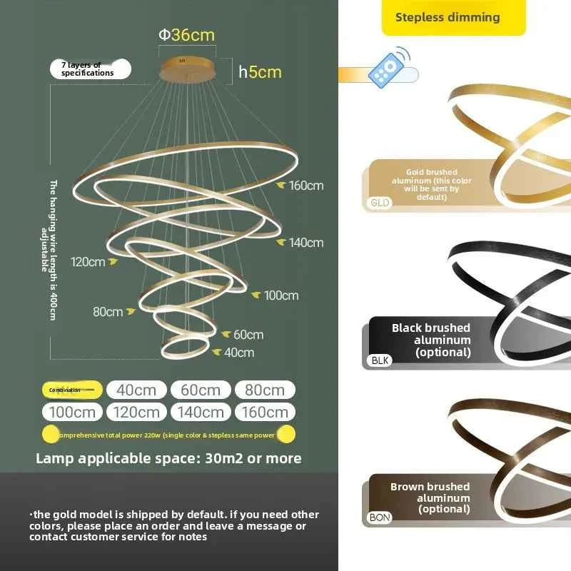 Luxury Large Pendant Lamp, Creative Design Chandelier for Loft, Duplex, Hotel Lobby, Living Room Decor