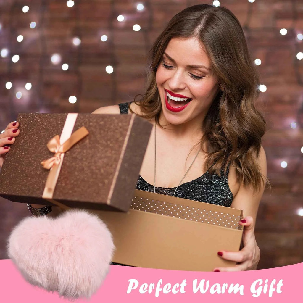 Heart Pillow Decorative Cute Heart Shaped Back Cushion Comfortable Light Pink Pillow Soft Fluffy Long Plush Love Throw Pillow