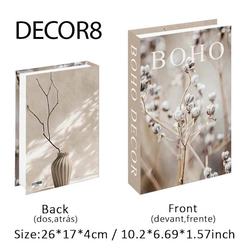 Fashion Fake Books Decoration Home Club Hotel Room Designer Books Coffee Table Books Box Simulation Prop Books Desktop Ornaments