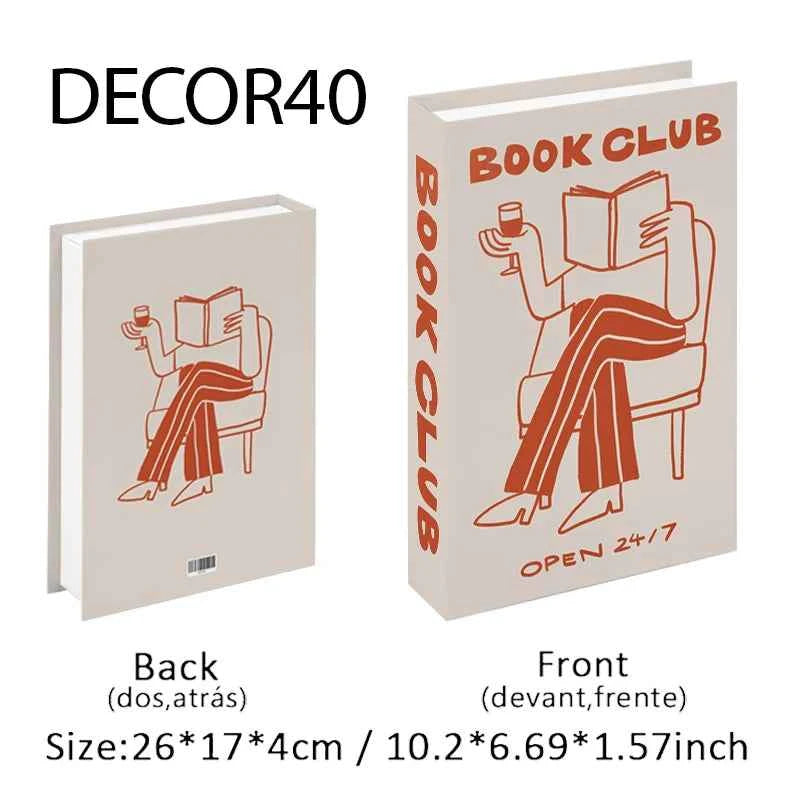 Fashion Fake Books Decoration Home Club Hotel Room Designer Books Coffee Table Books Box Simulation Prop Books Desktop Ornaments