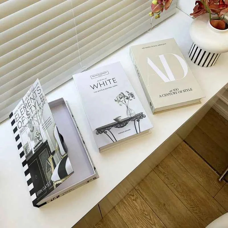 Fashion Art Openable Fake Books for Decoration Storage Box New Hotle Decorative Book for Living Room Simulation Books Home Decor