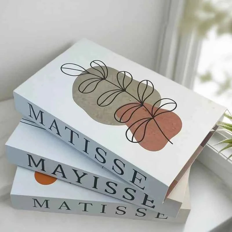 Matisse Fake Books For Decoration Luxury Decorative Books Box Abstract Coffee Table Bookshelf Bedroom Home Decor Picasso Bauhaus