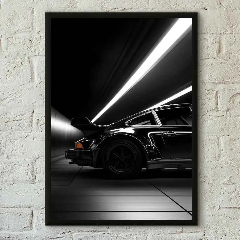 1PC Black And White Luxury Car Art Poster Poster Paper Print Home Living Room Bedroom Entrance Bar Cafe Art Painting Decoration