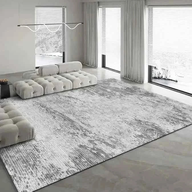Modern Simple Living Room Decoration Carpet Large Area Soft Lounge Rug Gray Nordic Rugs for Bedroom Washable Anti-slip Floor Mat