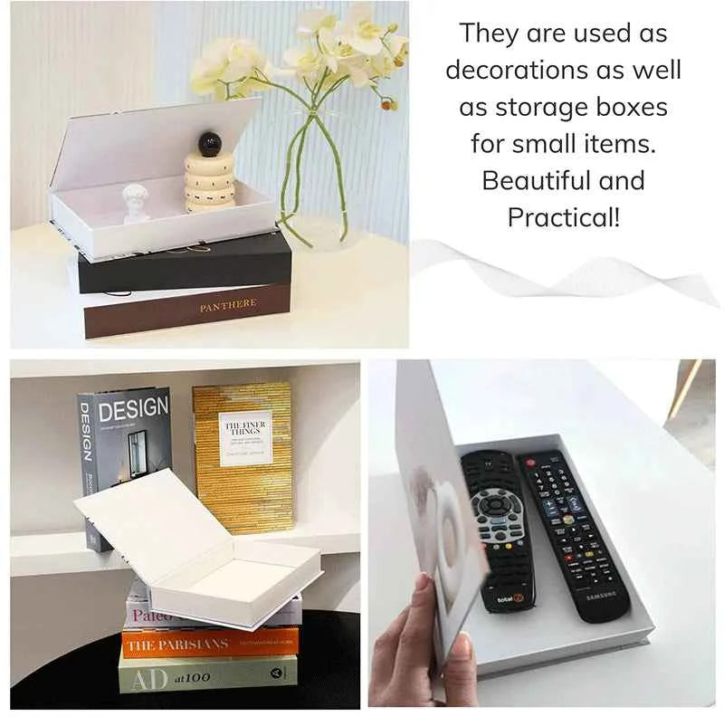 Luxury Openable Fake Books Box Decoration Fashion Black Women Magazine Coffee Table Book Villa Hotel Home Decor Shooting Props