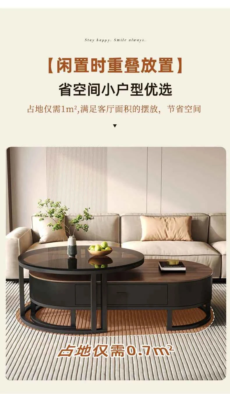 Modern Luxury Coffee Table Nordic Design Storage Coffee Tables Unique Aesthetic Mesa De Centro Sala Living Room Furniture