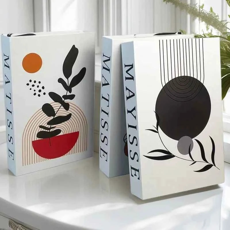 Matisse Fake Books For Decoration Luxury Decorative Books Box Abstract Coffee Table Bookshelf Bedroom Home Decor Picasso Bauhaus