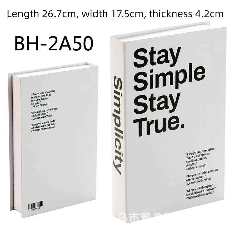 Home Decor Ornaments Living Room Study Soft Prop Book Box Luxury Coffee Table Books Modern Fake Books for Decoration