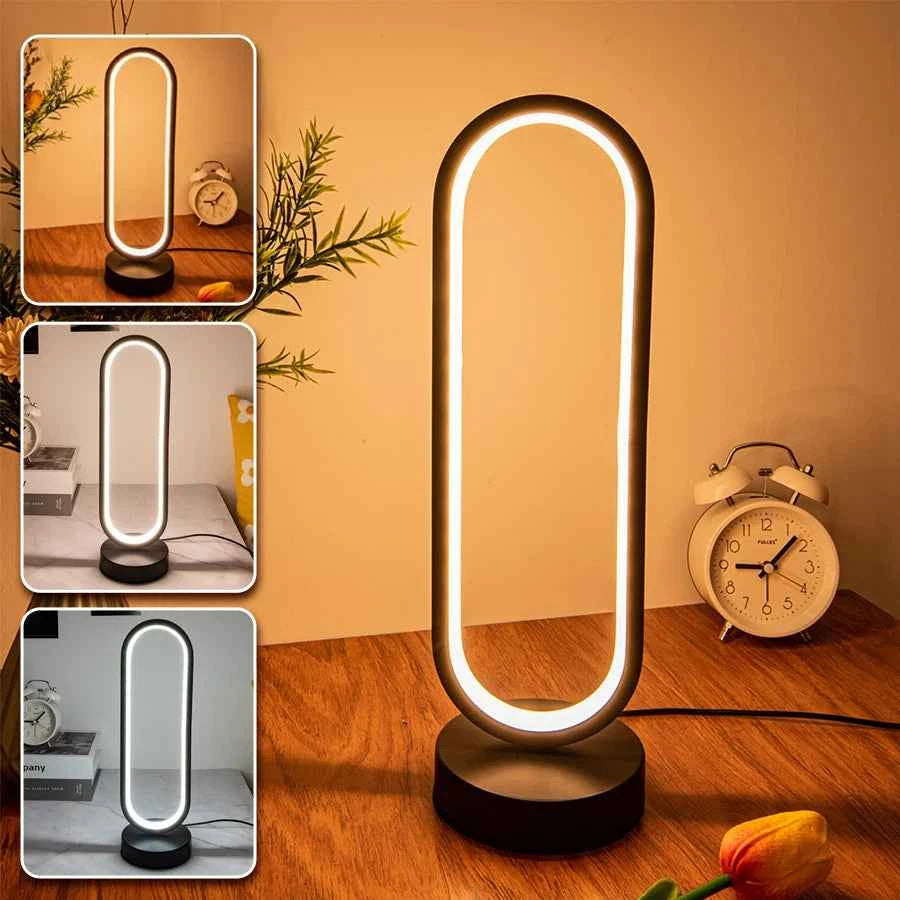 Creative Spiral LED Night Light 3 Colors Dimmable Desk Lamp Reading Light for Living Room Office Desk Bedroom Bedside Decor