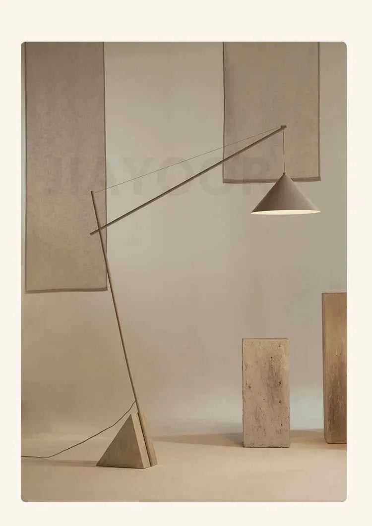 Light French Floor Lamp Nordic Modern Living Room Lamp Bedroom Marble Standing Lamp Fishing Lamp Home Decoration Lamp LED Light