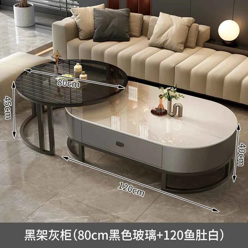 Modern Luxury Coffee Table Nordic Design Storage Coffee Tables Unique Aesthetic Mesa De Centro Sala Living Room Furniture