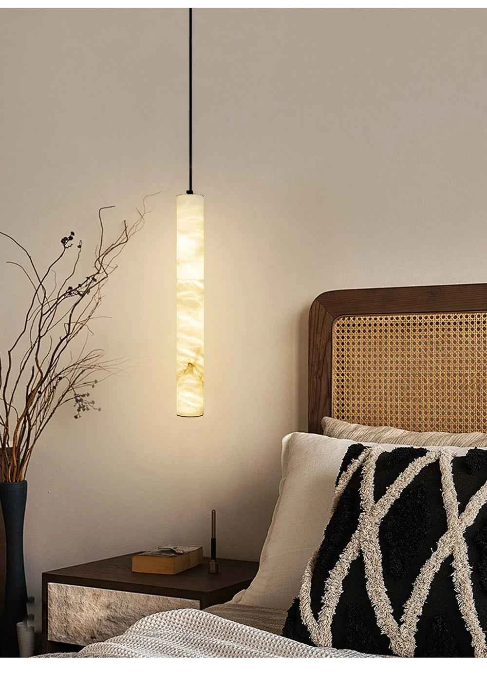 Suspension Luminaire Lampen Dinning Room Pendant Light 2025 Trendy Natural Marble Hanging Lamps LED Alabaster Chandelier