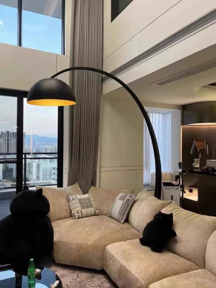 Italian Floor Lamp Modern Living Room Sofa Side Standing Lights Creative Fishing Light LED Home Decoration Bedroom Bedside Light