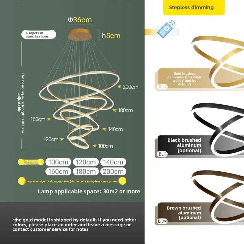 Luxury Large Pendant Lamp, Creative Design Chandelier for Loft, Duplex, Hotel Lobby, Living Room Decor