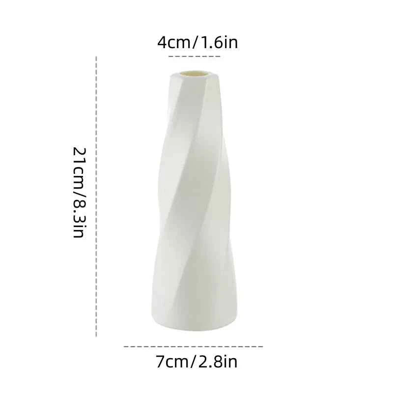 Simple Vase Decoration Living Room Flower Arrangement Vase Dining Table Light Luxury Style Vase Home Dried Flower Storage Bottle