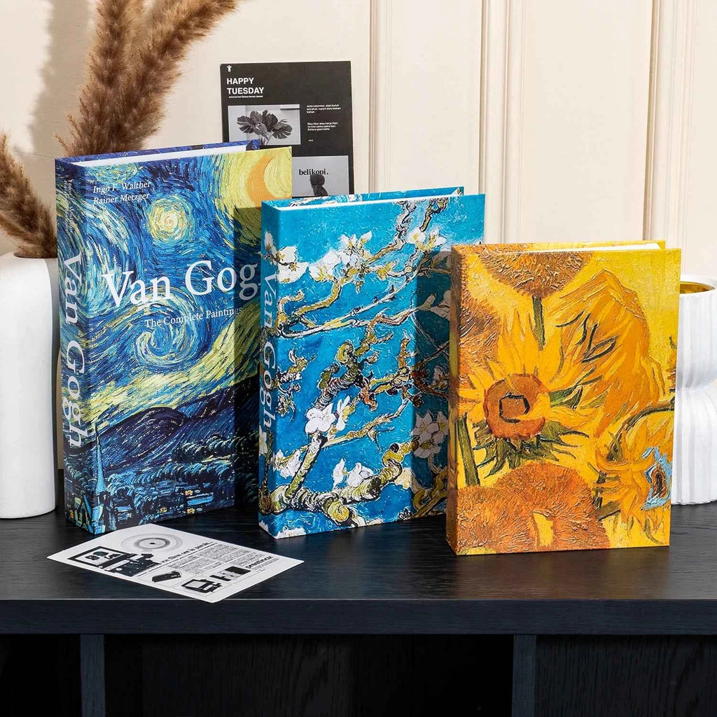 New 3Pcs/Set Multiple Size Fake Books Ornament Decorative Fake Book For Home Bookshelf Decor Living Room Coffee Table Books