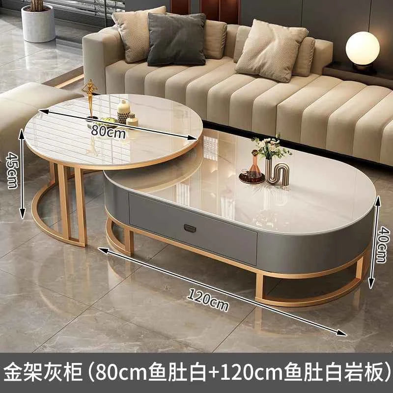 Modern Luxury Coffee Table Nordic Design Storage Coffee Tables Unique Aesthetic Mesa De Centro Sala Living Room Furniture