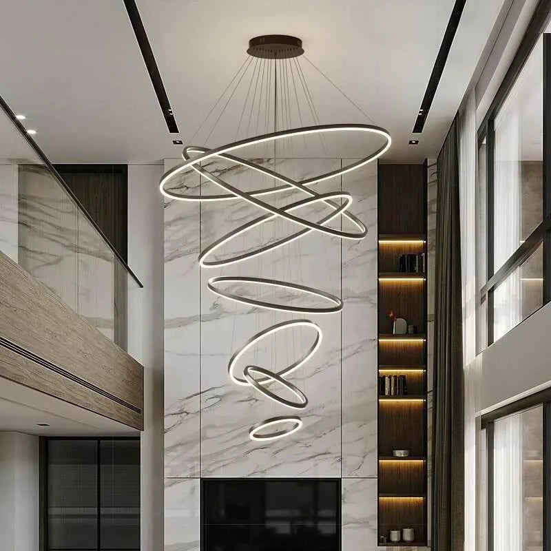 Luxury Large Pendant Lamp, Creative Design Chandelier for Loft, Duplex, Hotel Lobby, Living Room Decor