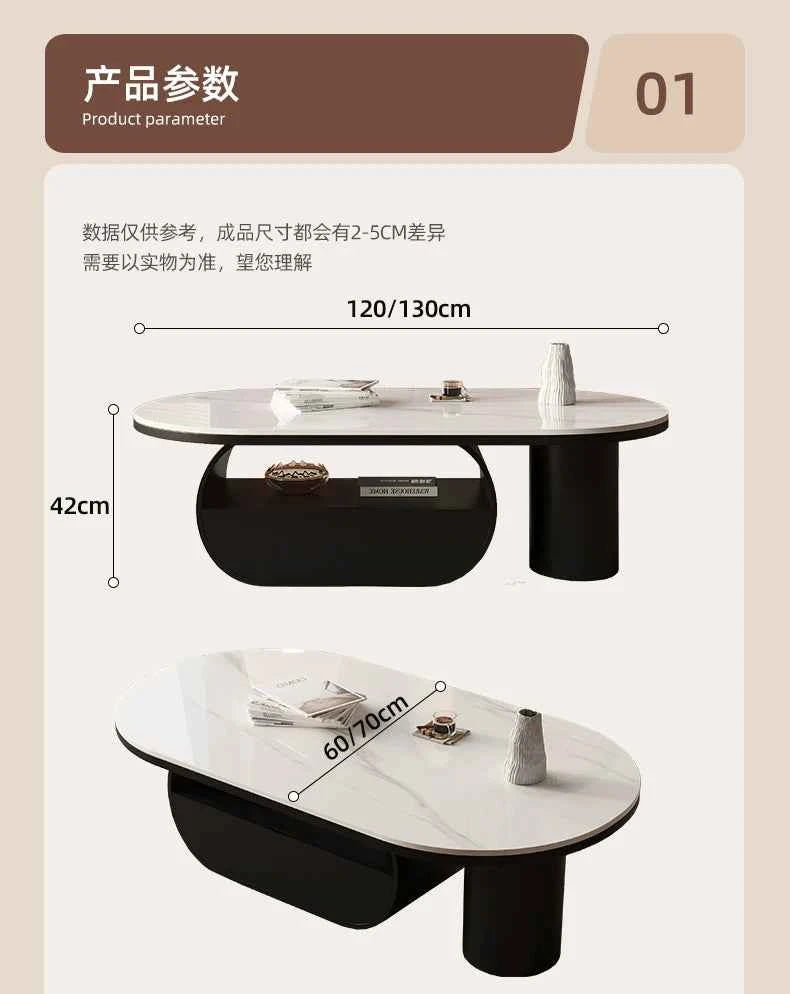 Living Room Decoration Side Table Kitchen Accessories Luxury Nordic Designer Coffee Table Books Couchtisch Salon Furniture