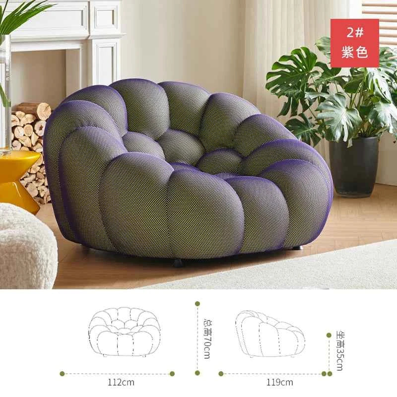 Lazy Recliner Living Room Chairs Relax Sofa Throne Comfortable Designer Reading Chairs Balcony Garden Sillon Library Furniture
