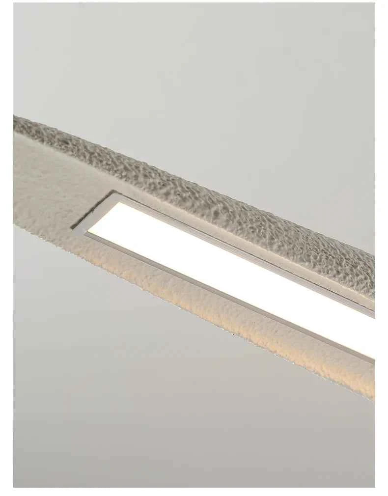 Modern Simple Strip Restaurant LED Ceiling Chandelier Nordic Wabi Sabi Home Interior Decor Bar Pendant Lamp Living Room Light