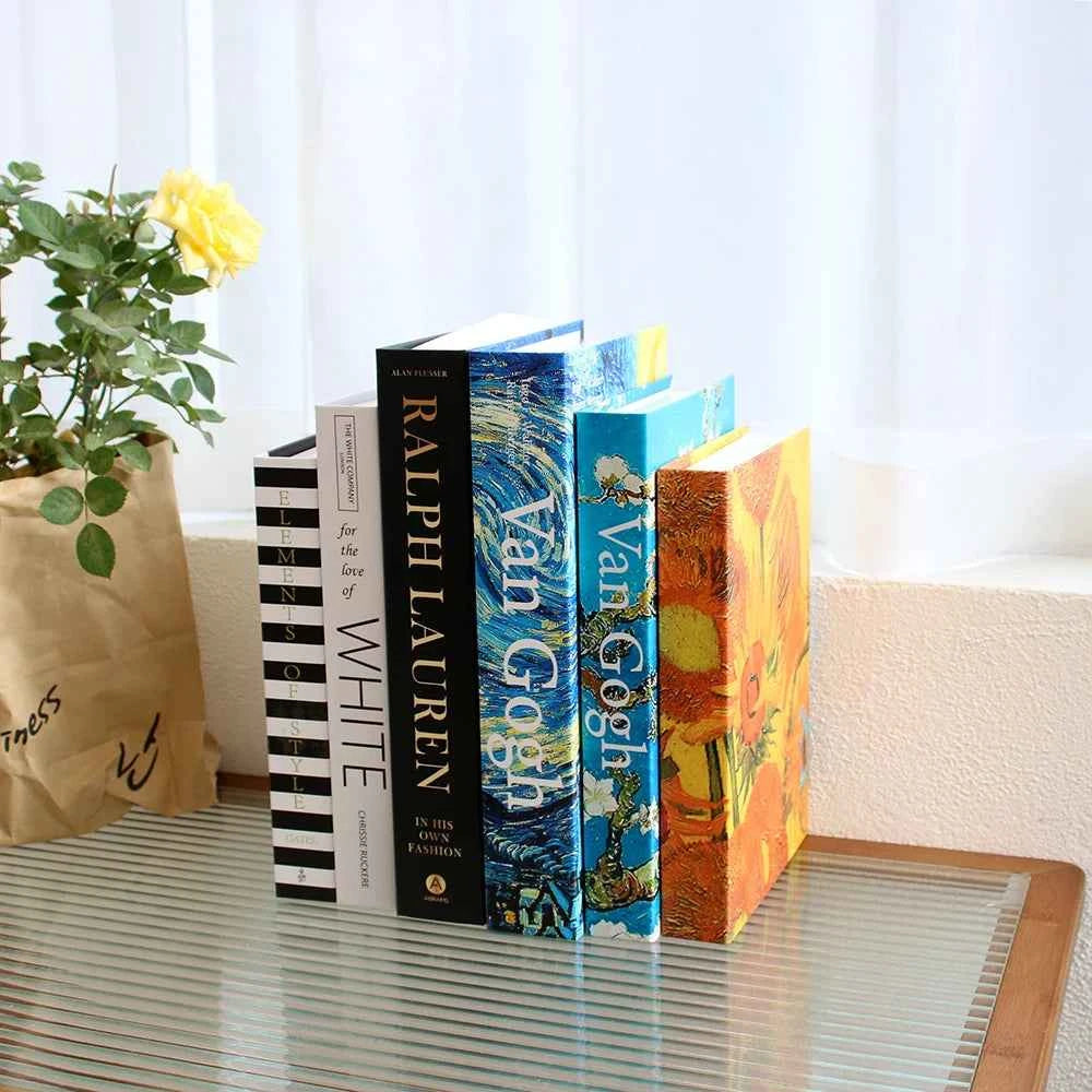 3Pcs/Set Luxury Decoration Fake Books Rich in layers Set of fake books Home Decor Ornaments cosmetic room Coffee Table Book