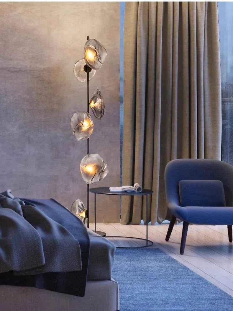 Modern LED Floor Lamp for Living Room Bedroom, Dimmable Standing Lamp with Remote Control, 3 Color Temperatures.