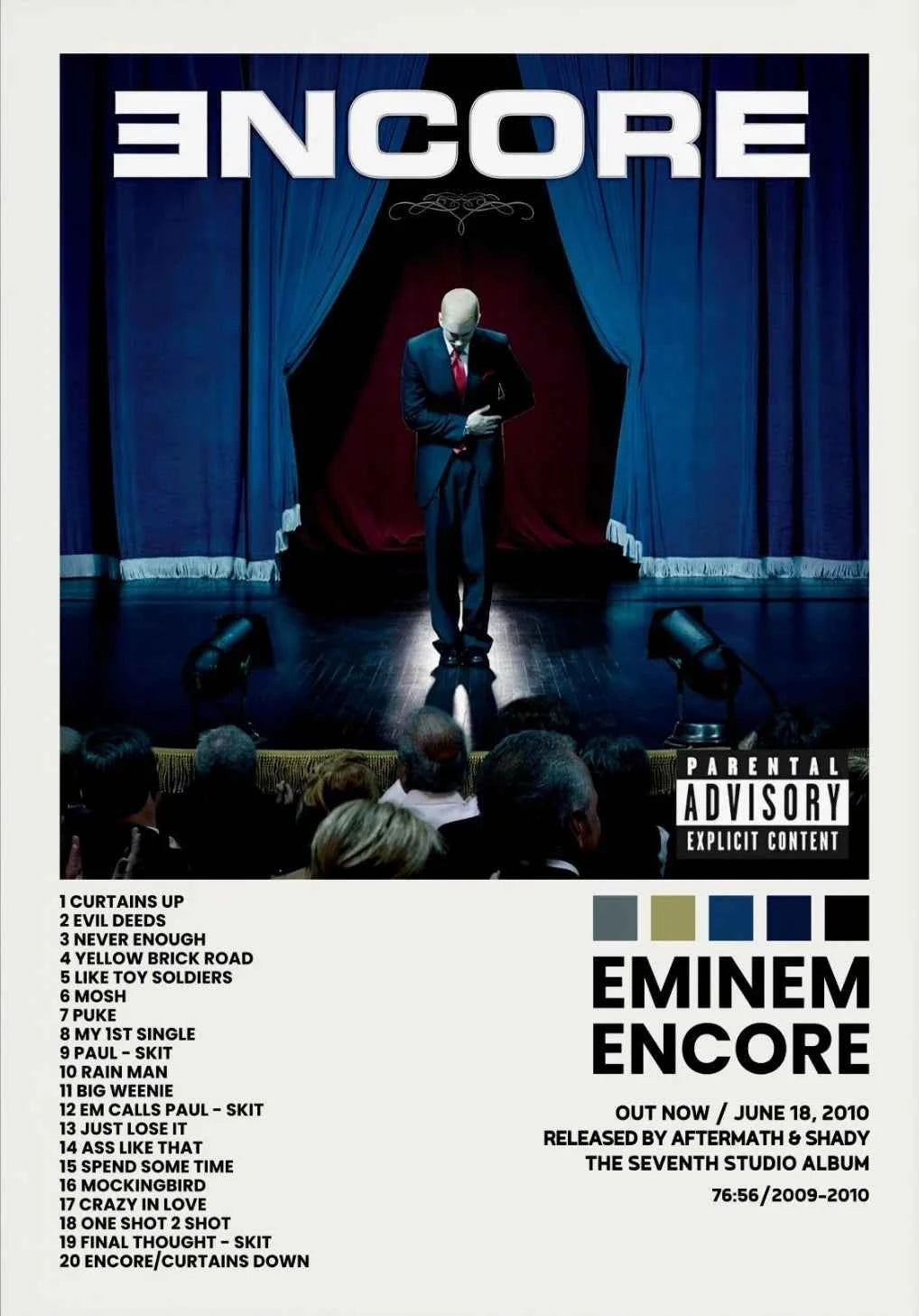 Hip Hop Rap Star Drake Eminem Music Album Covers Poster Print Canvas Painting Wall Art Picture Bedroom Living Room Home Decor