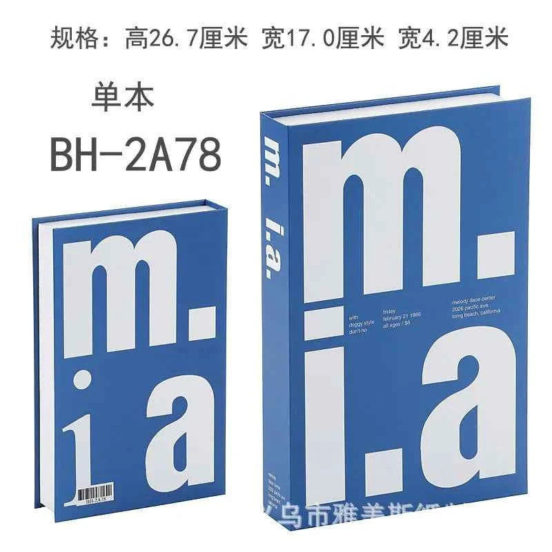 Home Decor Ornaments Living Room Study Soft Prop Book Box Luxury Coffee Table Books Modern Fake Books for Decoration