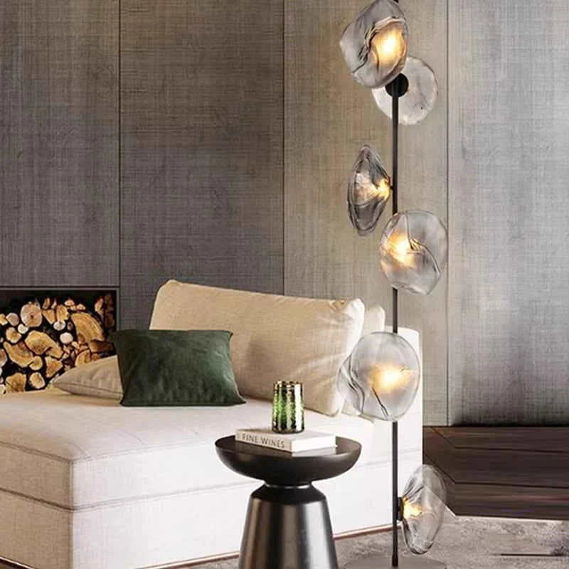 Modern LED Floor Lamp for Living Room Bedroom, Dimmable Standing Lamp with Remote Control, 3 Color Temperatures.