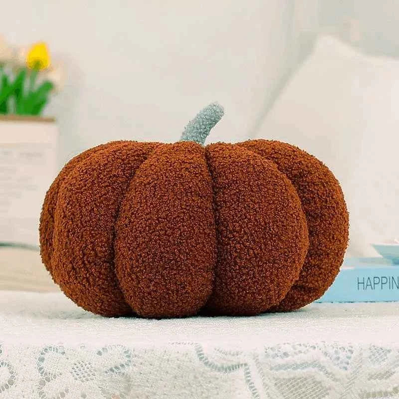 Thanksgiving Pumpkin Pillow, 3D Pumpkin Shaped Pillow Plush Pillow Decorative Pumpkin Throw Pillows for Autumn Fall Bedroom Sofa