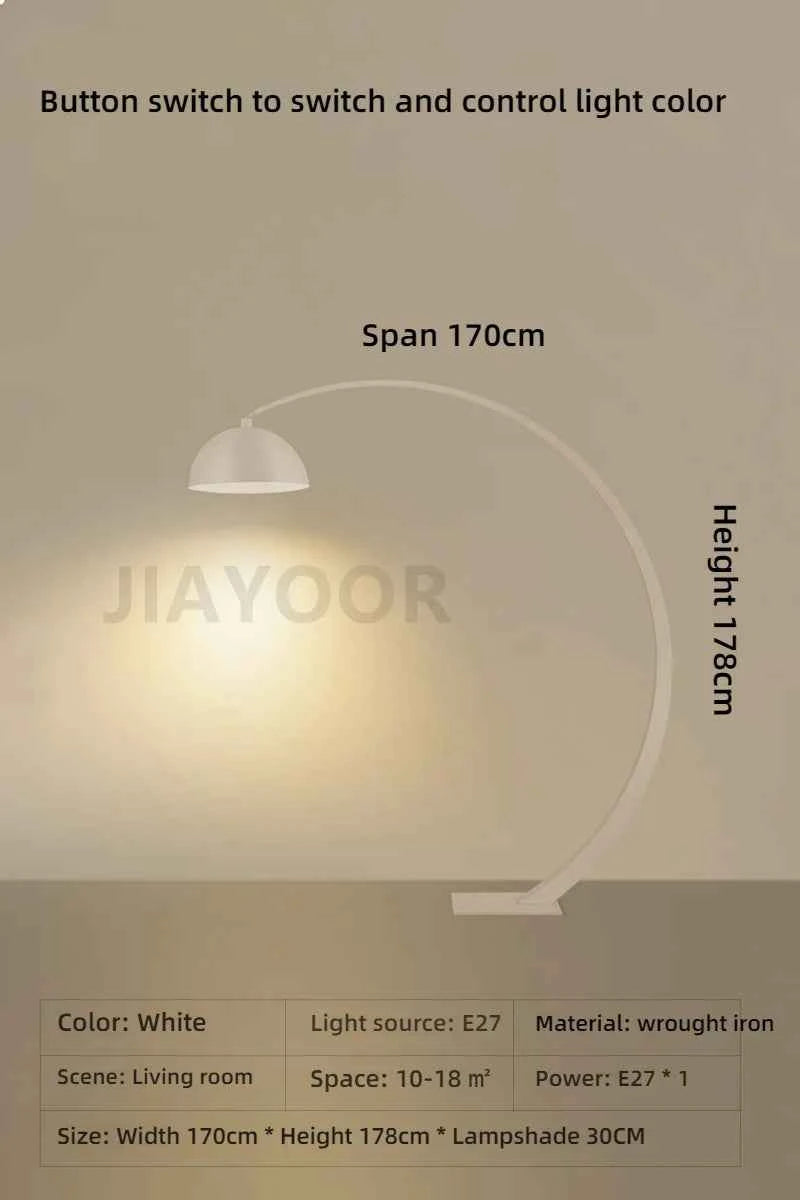 Italian Floor Lamp Modern Living Room Sofa Side Standing Lights Creative Fishing Light LED Home Decoration Bedroom Bedside Light