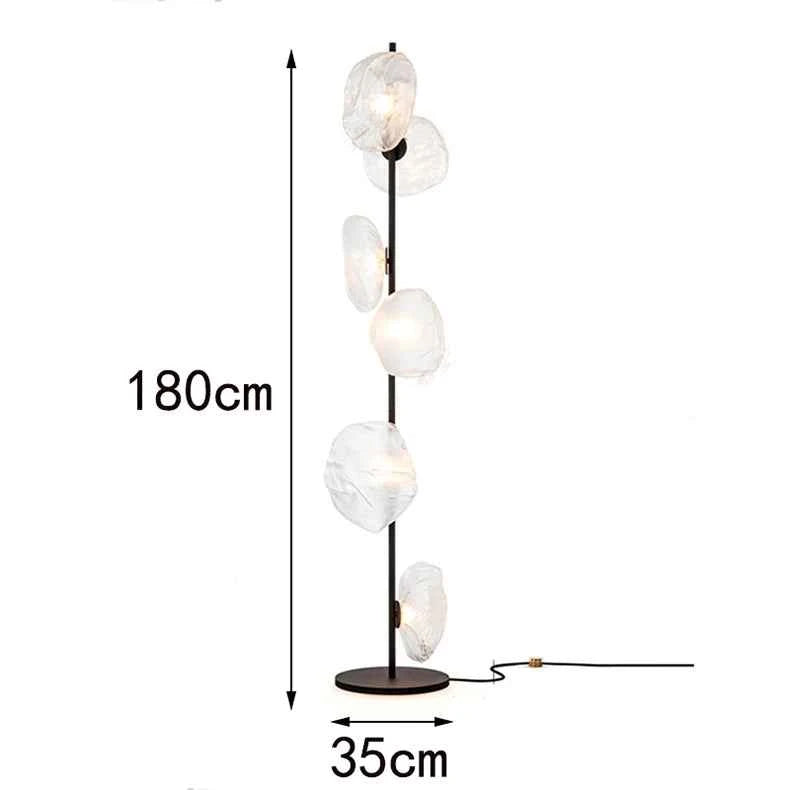Modern LED Floor Lamp for Living Room Bedroom, Dimmable Standing Lamp with Remote Control, 3 Color Temperatures.