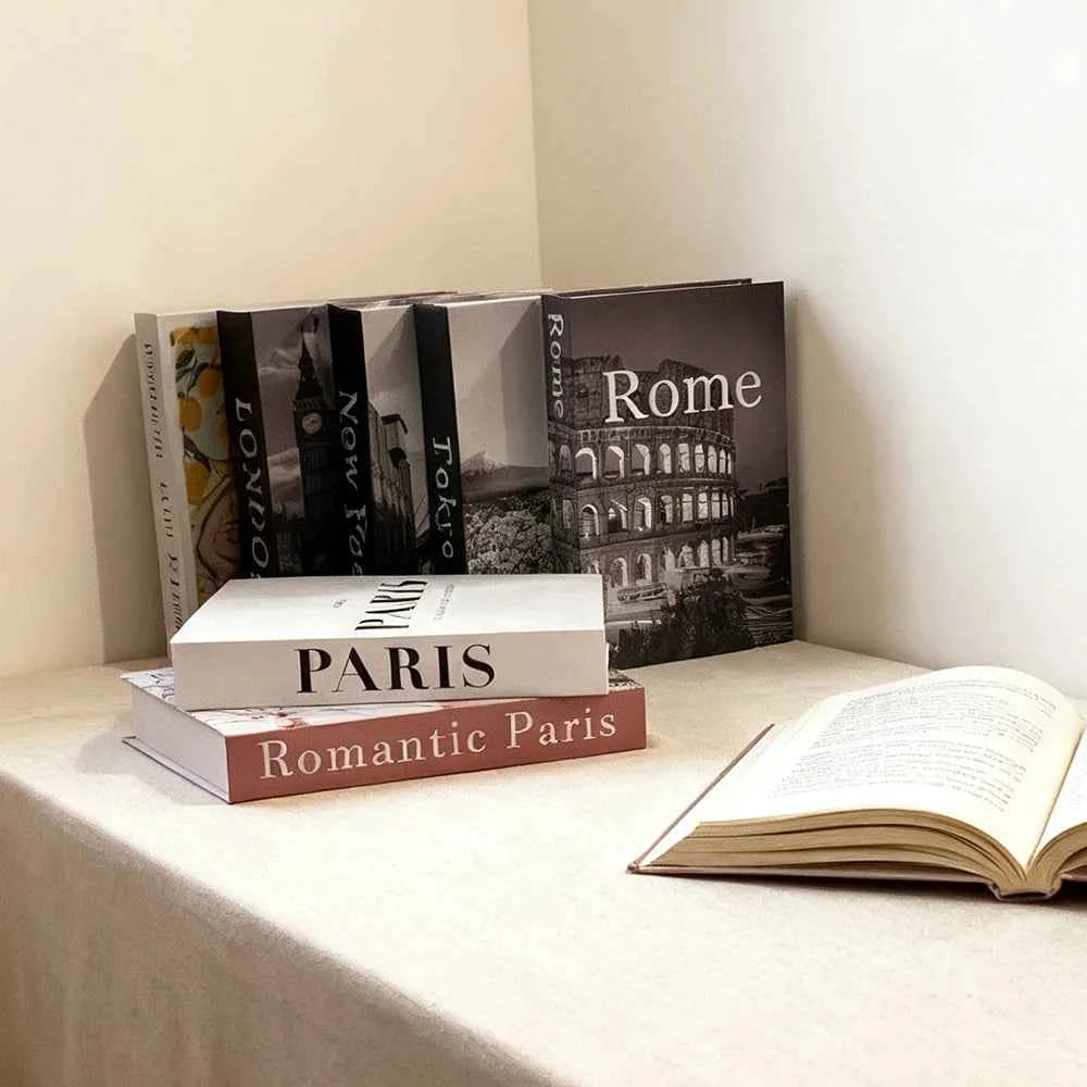 Fashion Fake Books Decoration Home Club Hotel Room Designer Books Coffee Table Books Box Simulation Prop Books Desktop Ornaments