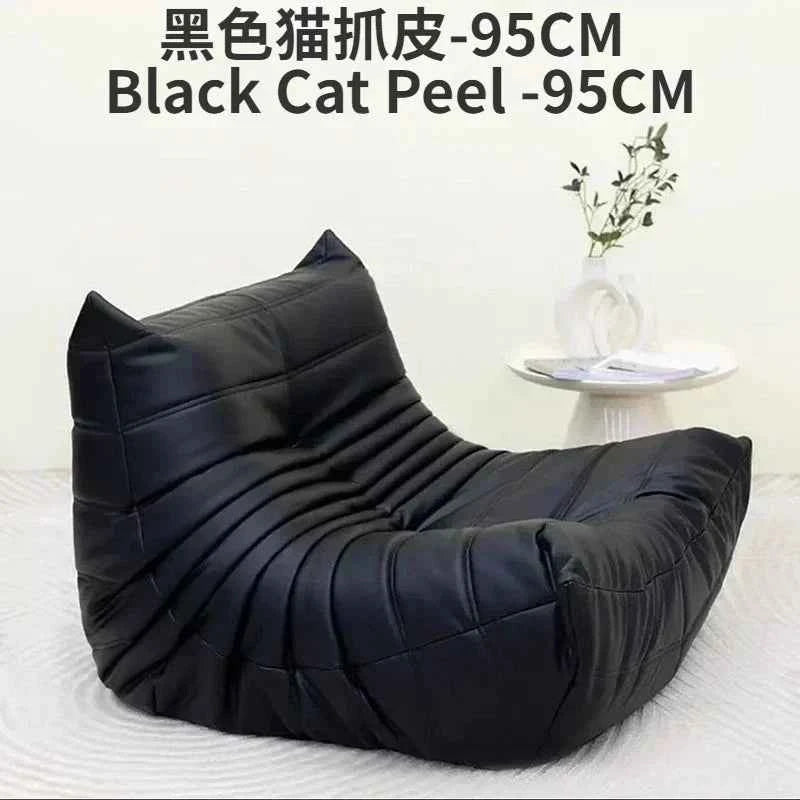 Caterpillar Velvet Sofa - Comfortable Lounge Chair for Small House Living Room, Bedroom, Store, and Balcony