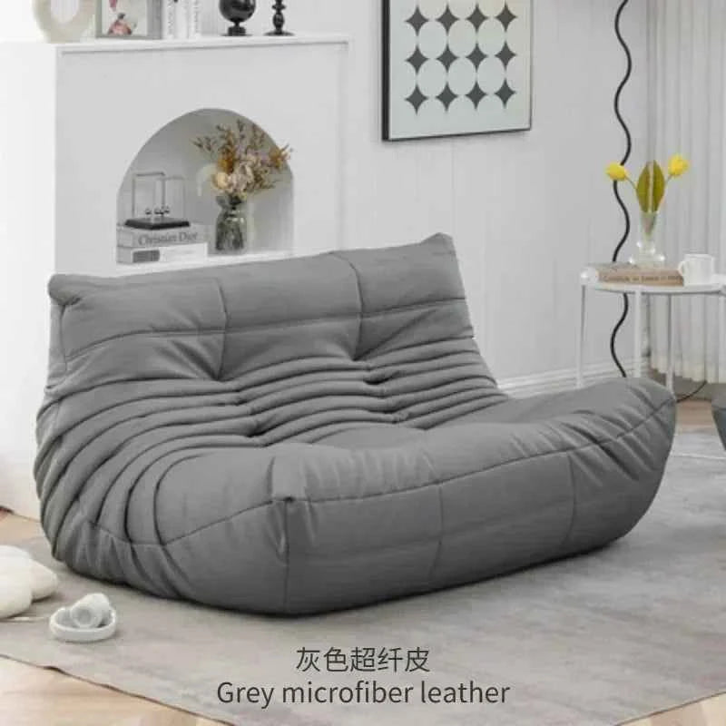 Caterpillar Velvet Sofa - Comfortable Lounge Chair for Small House Living Room, Bedroom, Store, and Balcony