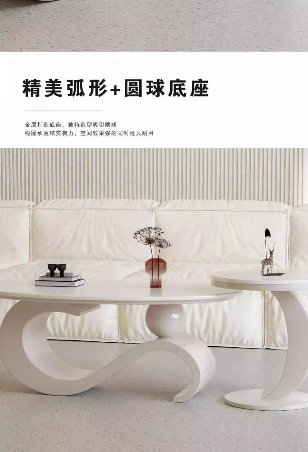 Mid Century Retro Coffee Table Beauty Luxury Oval Nordic Coffee Table Aesthetic Classic Table Basse De Salon Home Furniture