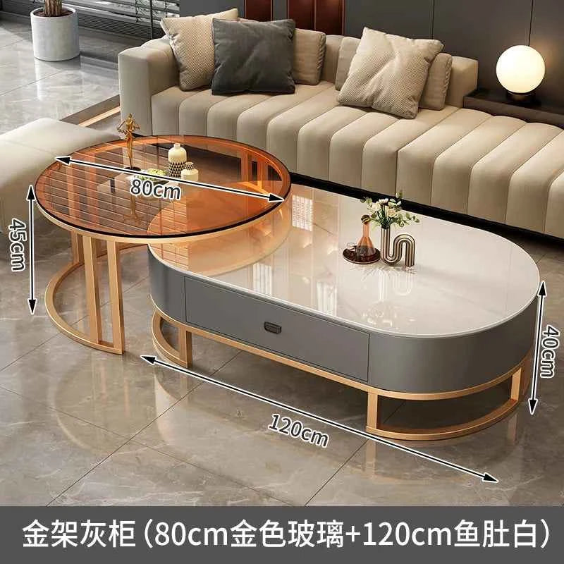 Modern Luxury Coffee Table Nordic Design Storage Coffee Tables Unique Aesthetic Mesa De Centro Sala Living Room Furniture