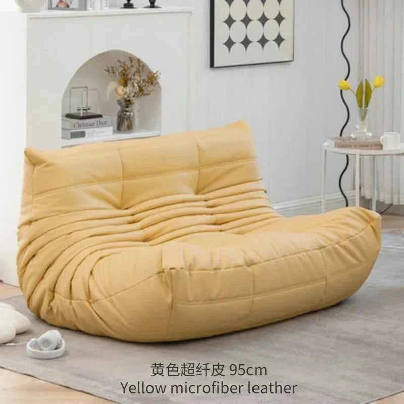 Caterpillar Velvet Sofa - Comfortable Lounge Chair for Small House Living Room, Bedroom, Store, and Balcony